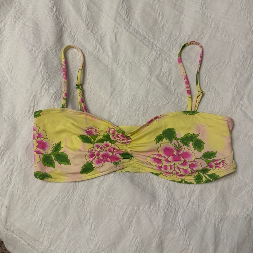 Frankie's Bikinis Yellow Floral Bikini